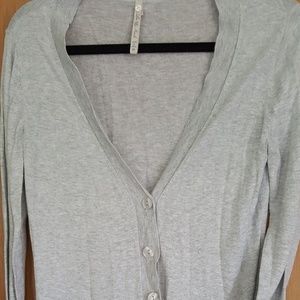 Gray Lightweight Boyfriend Cardigan